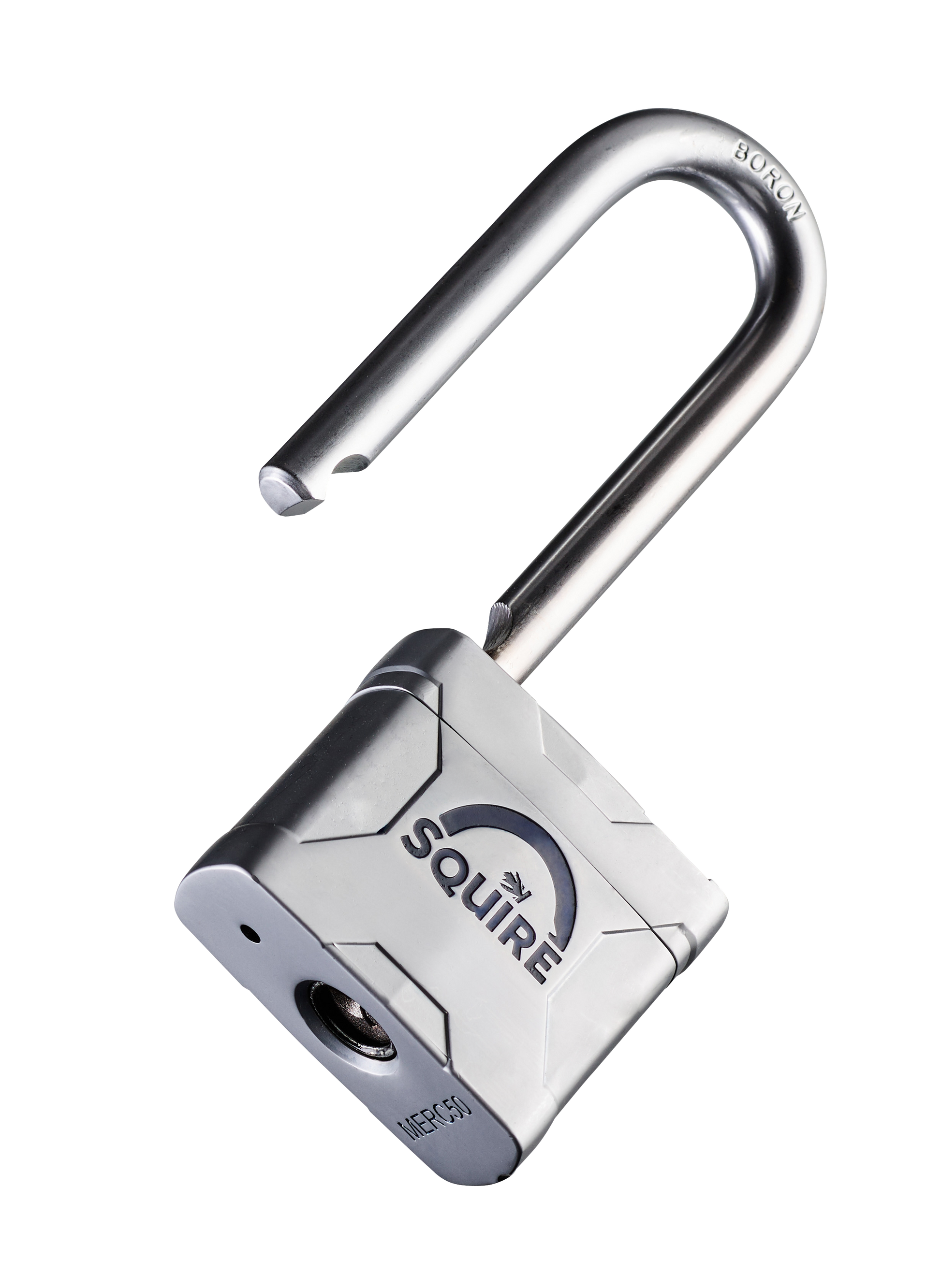 Mercury® 50 2.5 inch Boron Long Shackle Keyed Padlock | Anti-Pick Cylinder | Mercury 50/2.5