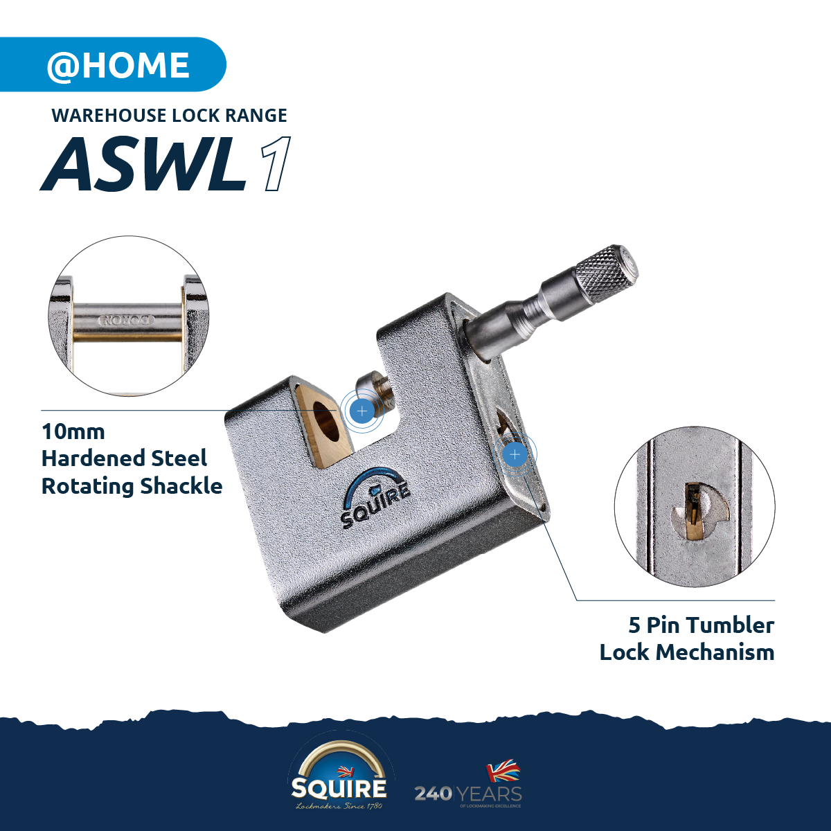 ASWL Armored Steel Padlock specs