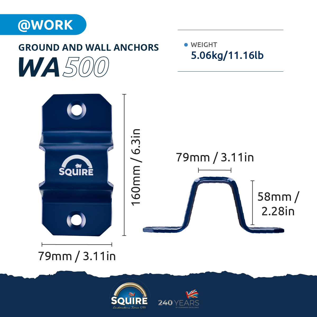 Wall and Ground Anchor - WA500
