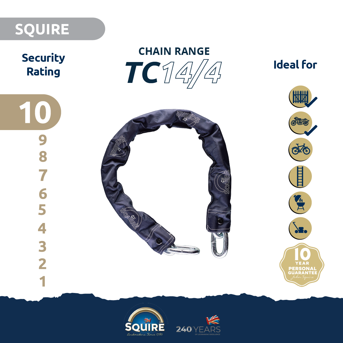 Hardened Alloy Steel Chain | TC14/4