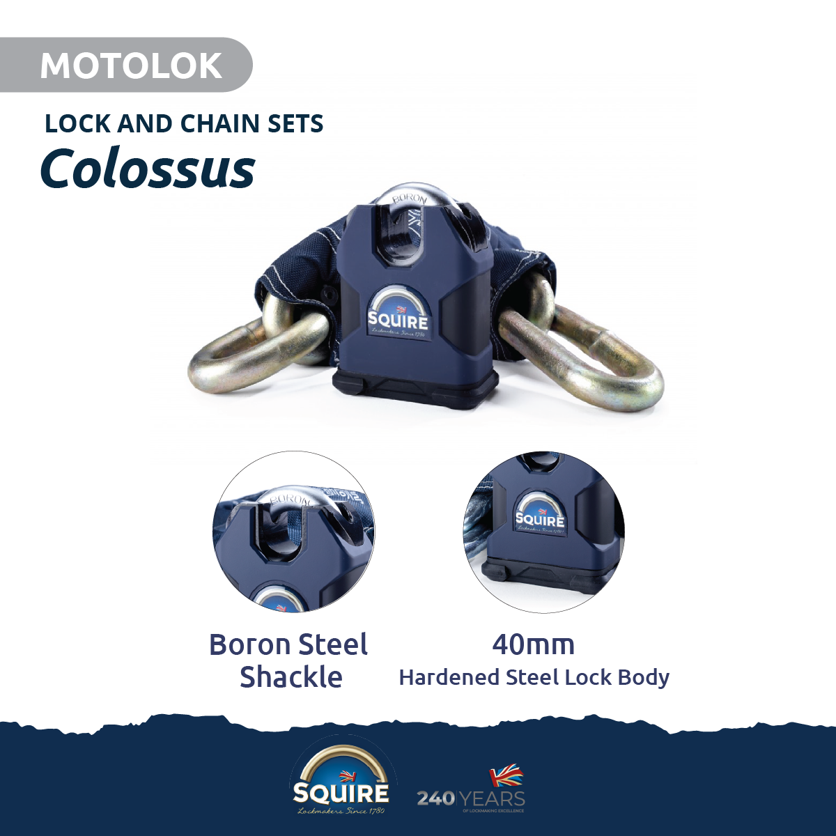 Colossus Padlock and Chain Set Product