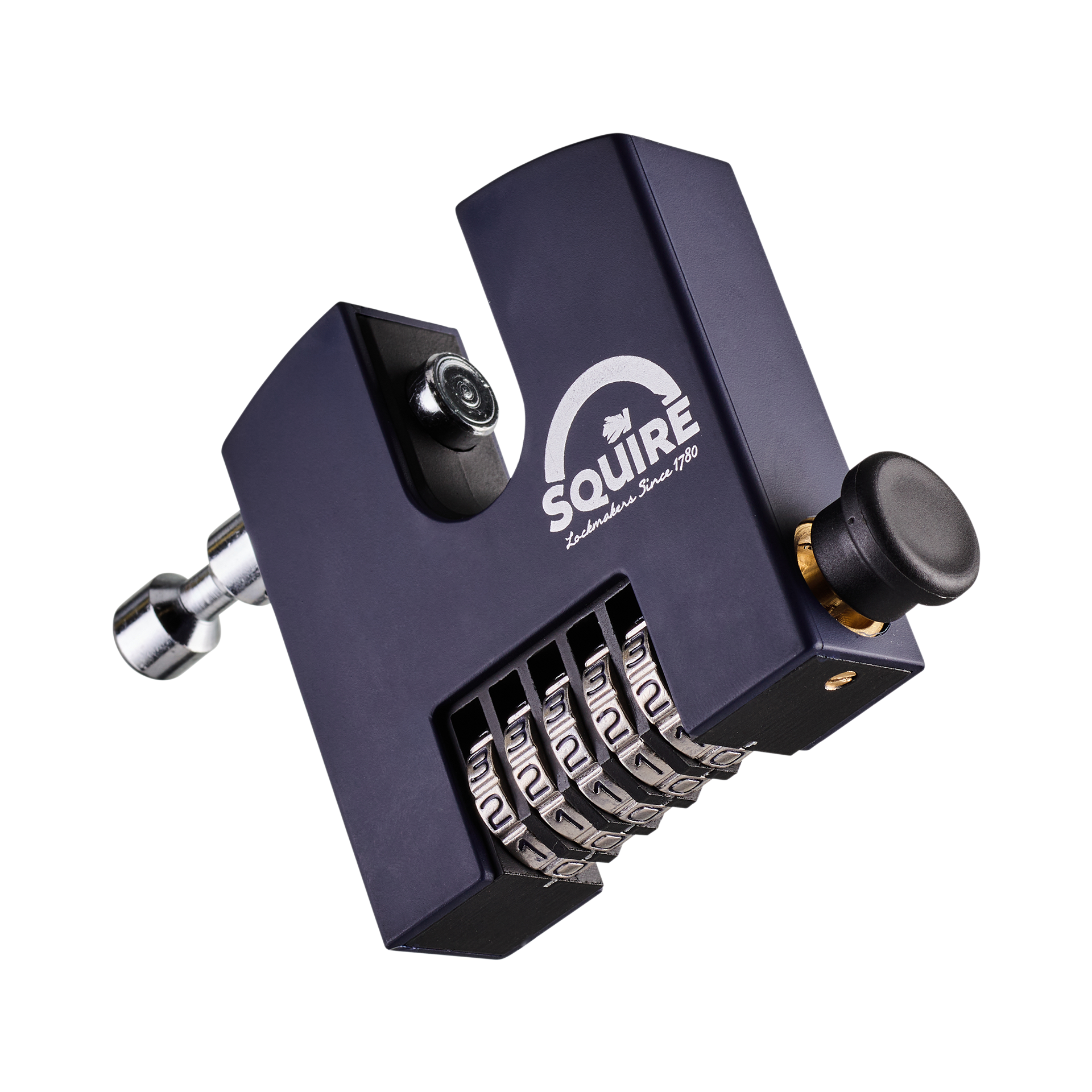 Straight Shackle Boron Steel Combination Padlock | 5 Wheel | SHCB75