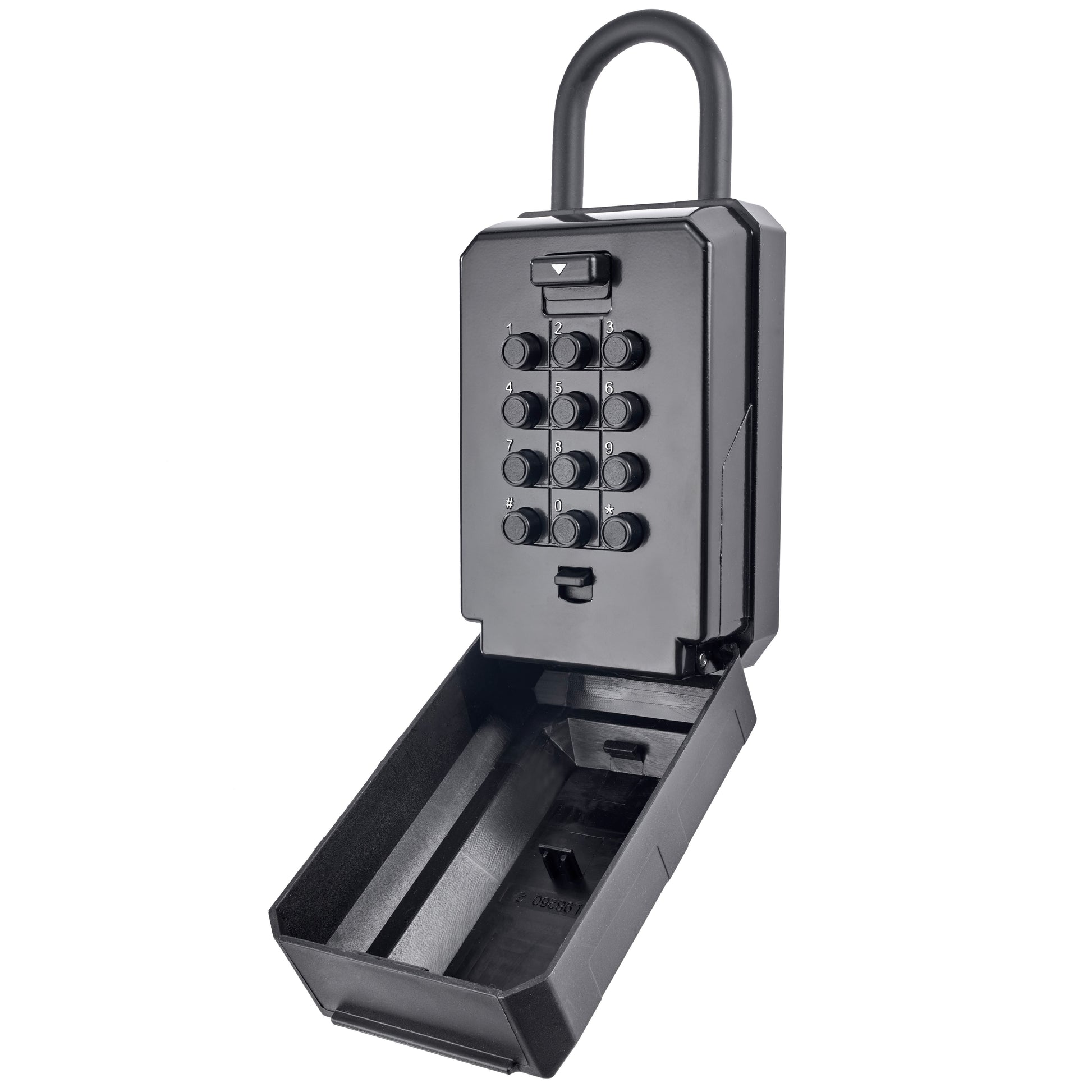 Squire KeyKeep 2PB Portable Push Button Key Safe | 4,000 Combination Codes | Weather Resistant Steel Key Lock Box