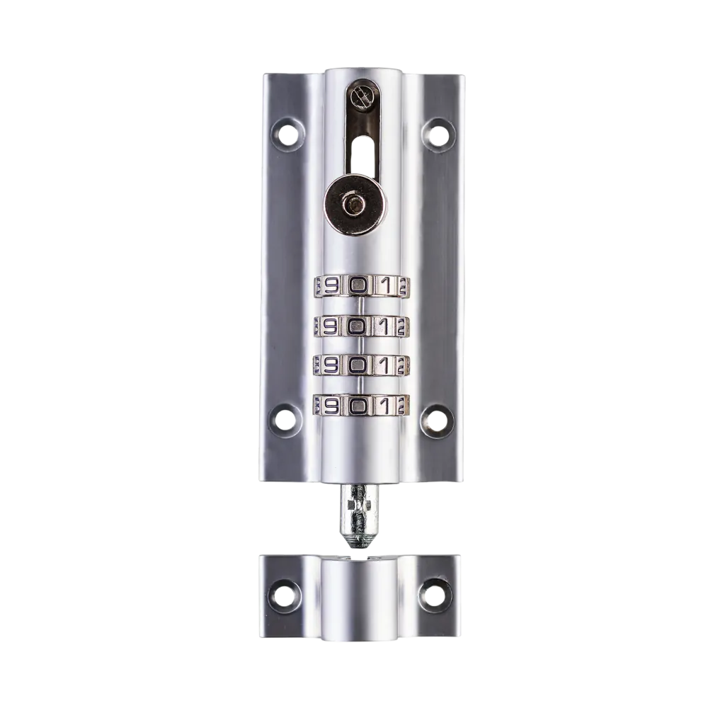 Squire Combi-Bolt™ 4 | Weather Proof 4 Wheel Combination Locking Bolt | Chrome Finish Squire Locks USA