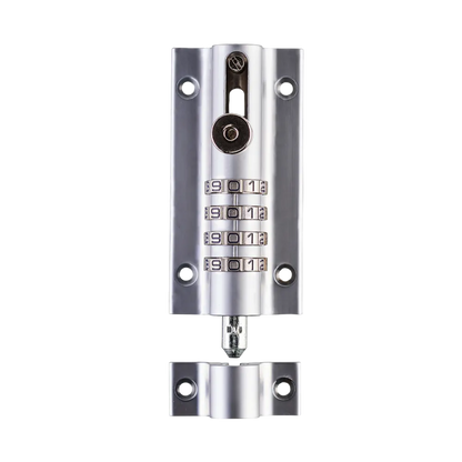 Squire Combi-Bolt™ 4 | Weather Proof 4 Wheel Combination Locking Bolt | Chrome Finish Squire Locks USA
