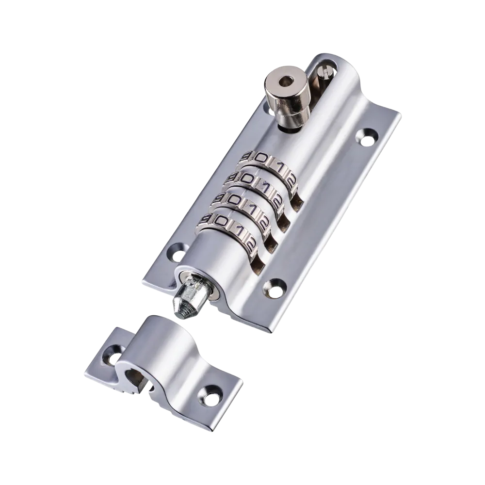 Squire Combi-Bolt™ 4 | Weather Proof 4 Wheel Combination Locking Bolt | Chrome Finish Squire Locks USA