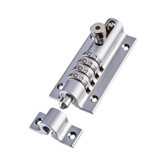 Squire Combi-Bolt™ 4 | Weather Proof 4 Wheel Combination Locking Bolt | Chrome Finish