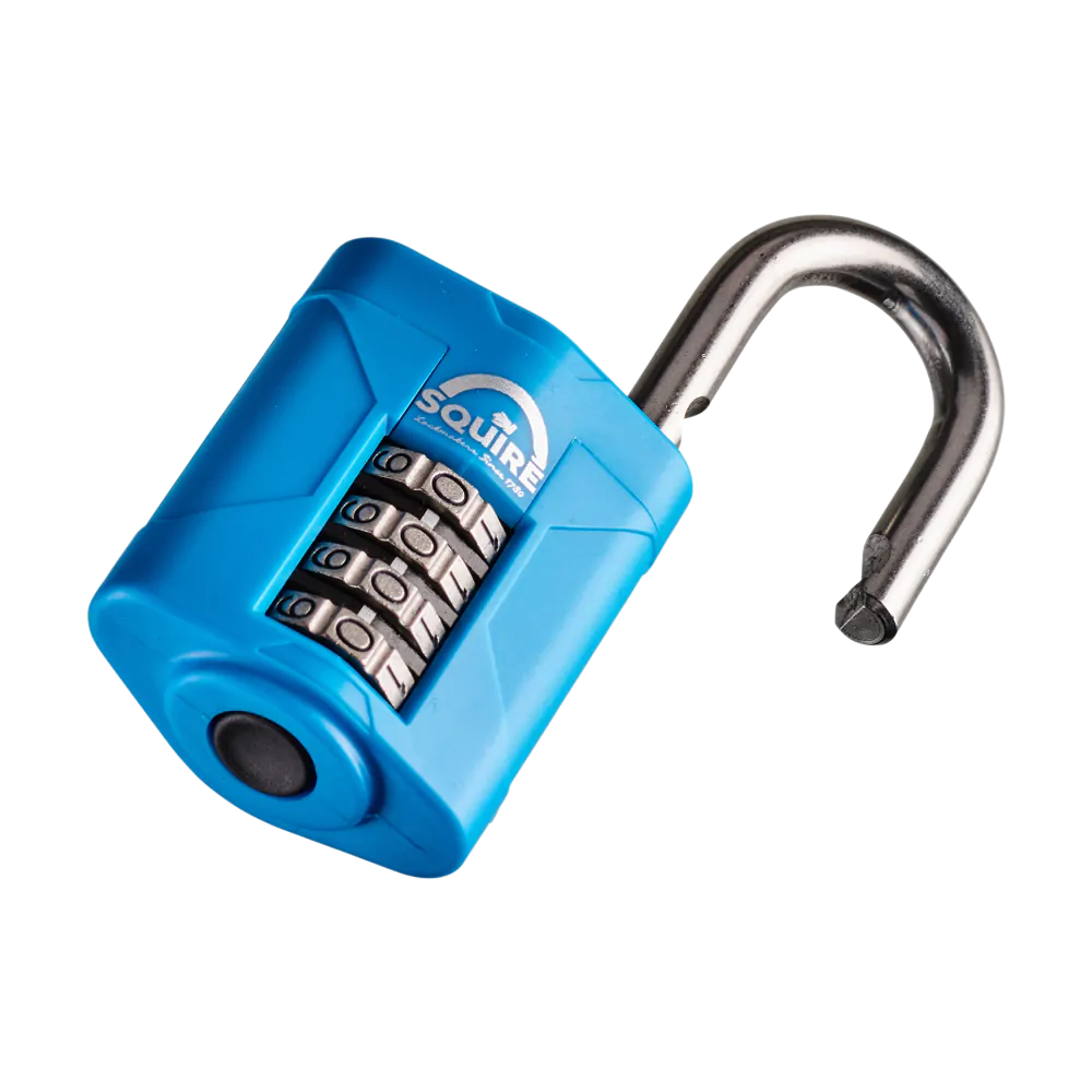 Squire Marine Combination Padlock | 4-Wheel | CP50S open