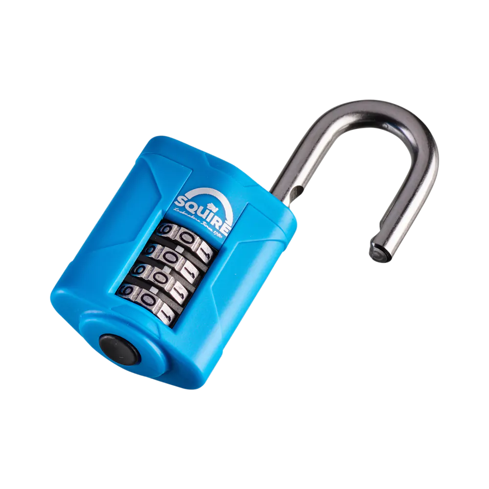 Squire Marine Combination Padlock | 4-Wheel | CP40S open