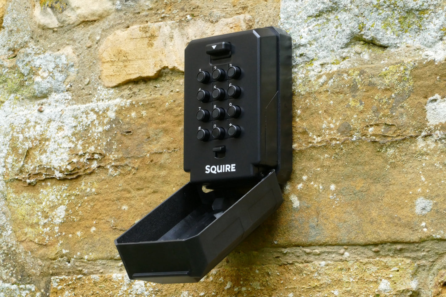 Squire Keykeep 2™ | Key Safe | PIN Key on wall open