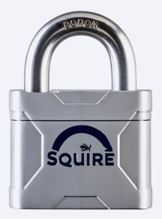 Squire Mercury® 60 Boron Shackle Keyed Padlock | Anti-Pick Cylinder | Mercury 60