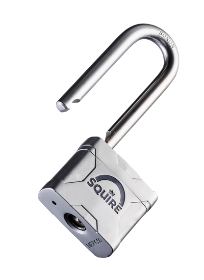 Mercury® 50 2.5 inch Boron Long Shackle Keyed Padlock | Anti-Pick Cylinder | Mercury 50/2.5