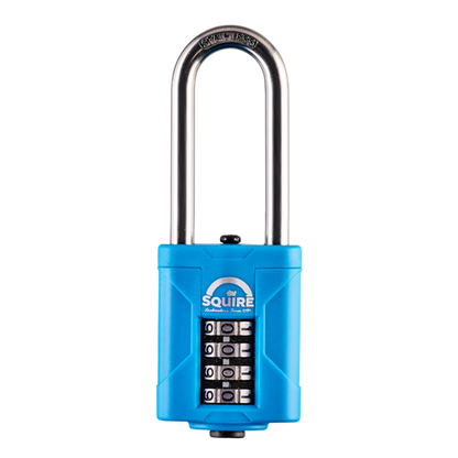 Squire Marine Long Shackle Combination Padlock | 4-Wheel | CP40S/2.5 front