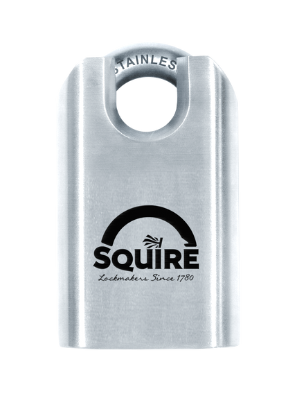 Squire Stronghold ST50CS Stainless Steel Closed-Shackle Keyed Padlock | High Security Rust Proof