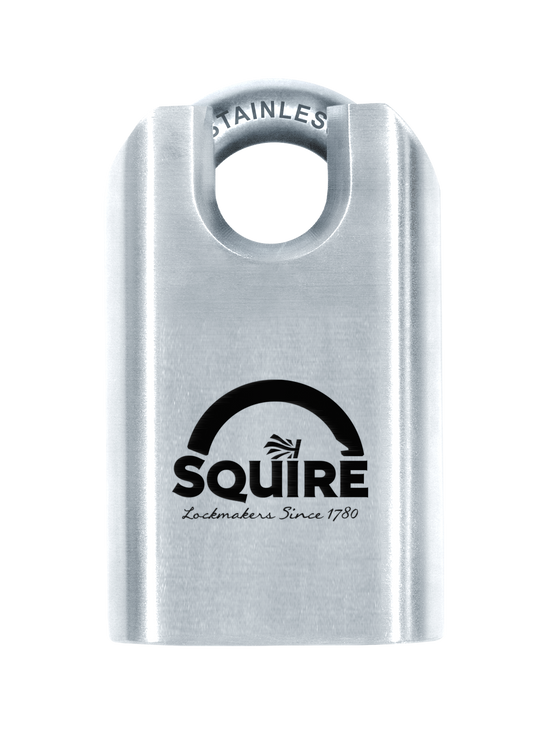 Squire Stronghold ST50CS Stainless Steel Closed-Shackle Keyed Padlock | High Security Rust Proof
