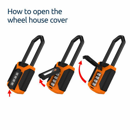 All Terrain Long Shackle Combination Padlock | All Weather | 4-Wheel | CP50ATL/2.5