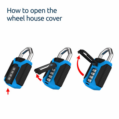 All Terrain Combination Padlock | Rustproof | 4-Wheel | CP50ATLS