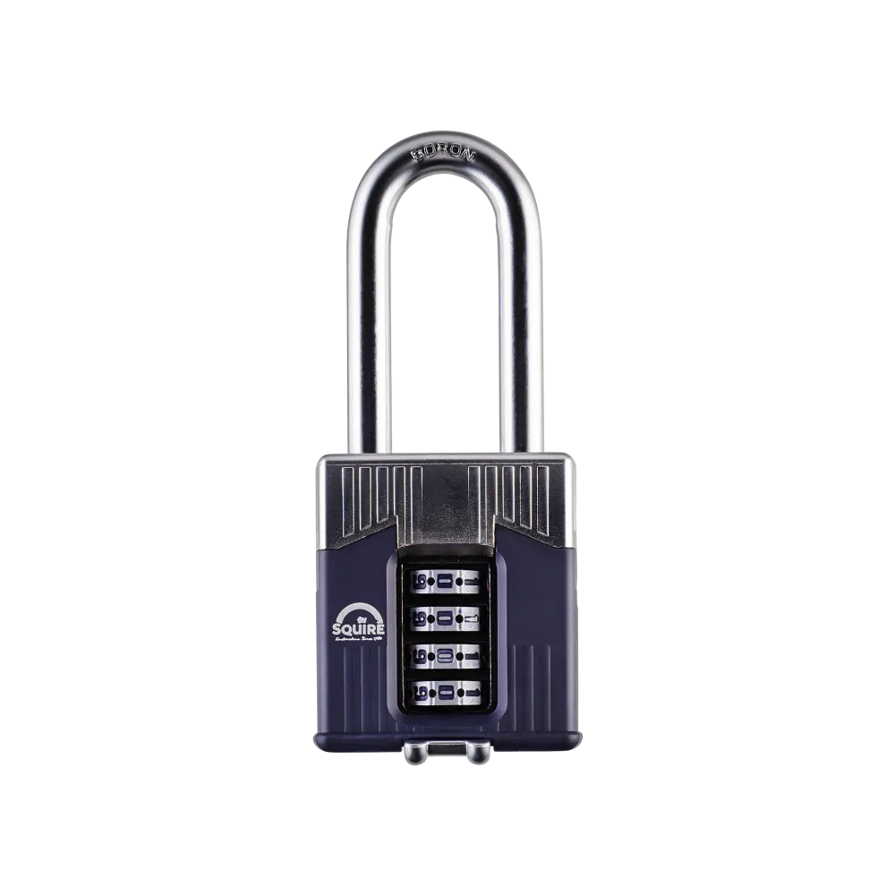 Warrior® Long Open Shackle Combination Padlock | Boron Steel | Combi 55/2.5