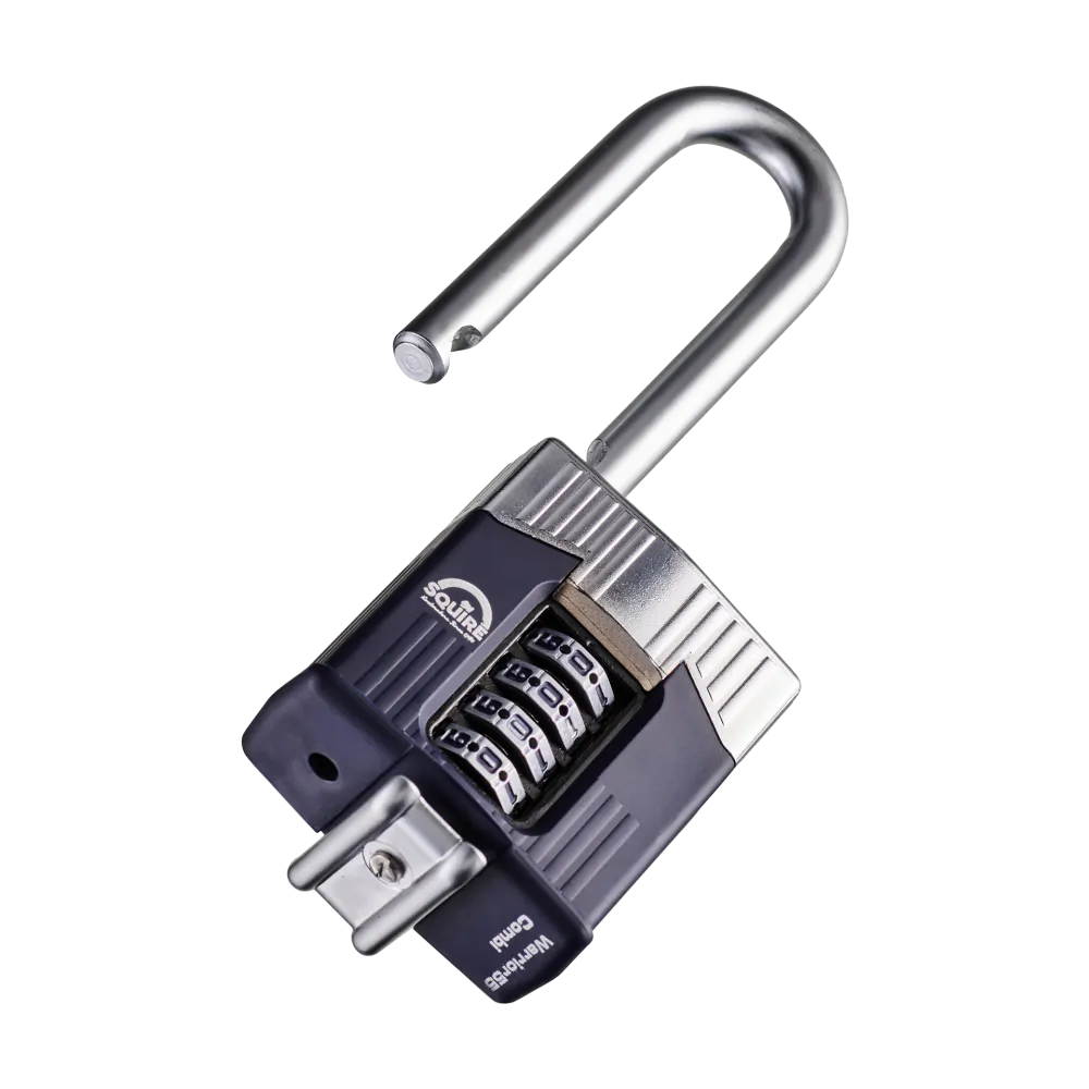 Warrior® Long Open Shackle Combination Padlock | Boron Steel | Combi 55/2.5