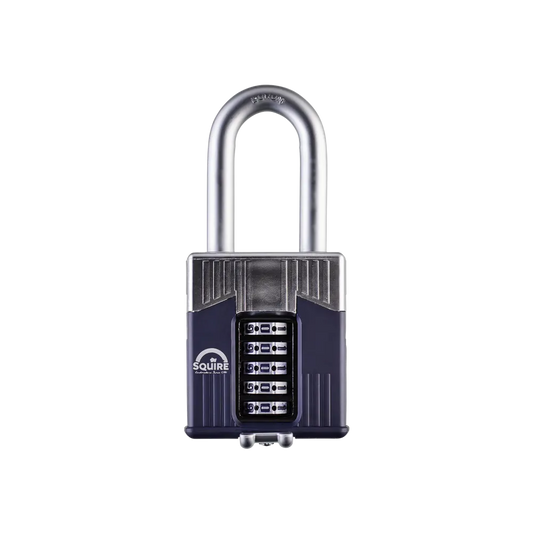 Warrior® Open Long Shackle Combination Padlock | Boron Steel | Combi 65/2.5