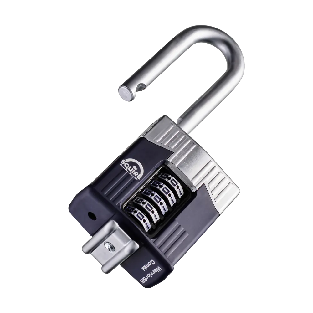 Warrior® Open Long Shackle Combination Padlock | Boron Steel | Combi 65/2.5