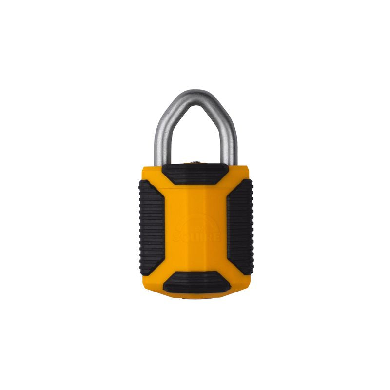 Squire CP40/ATLY 4-Wheel All-Weather Combination Padlock – Yellow