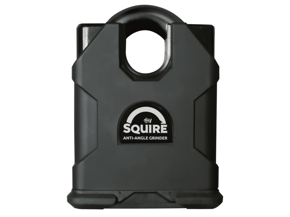 Squire SS100CS LEV5 3.94-in (100 mm) Solid Steel Closed-Shackle Keyed Padlock Squire Locks USA