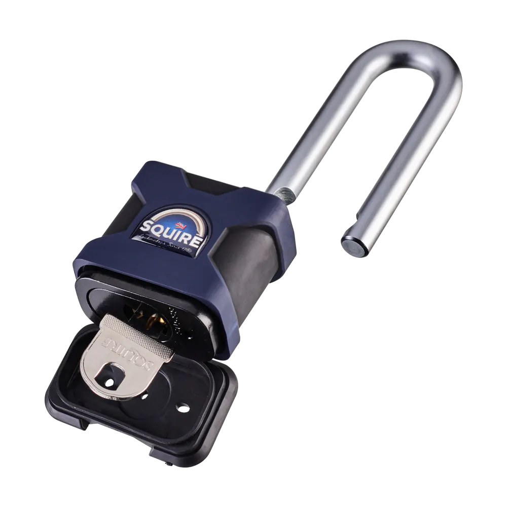 Stronghold Premium Long Boron Shackle Padlock | SS50S/2.5 Keyed Alike