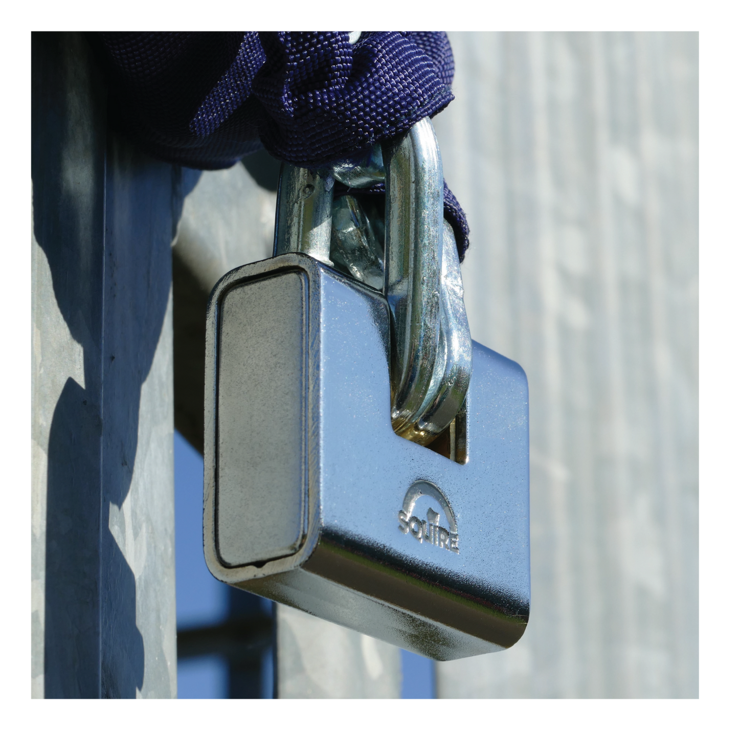 ASWL Armored Steel Padlock In Use