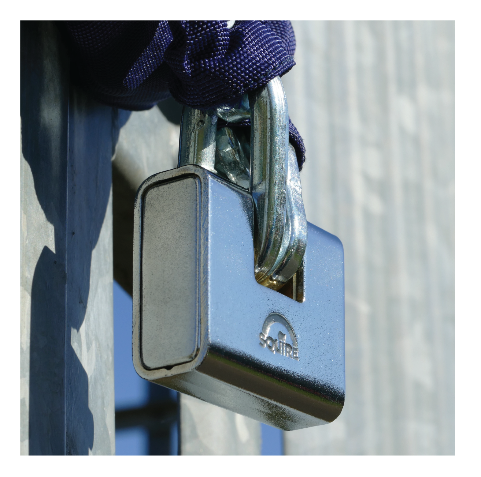 ASWL Armored Steel Padlock In Use