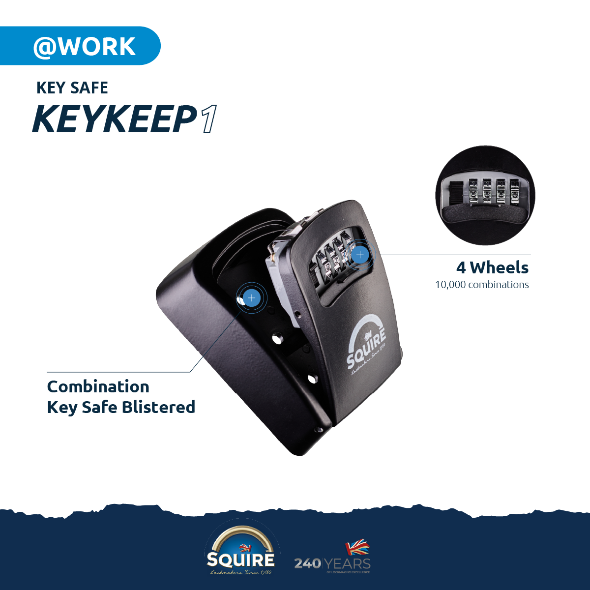 Squire Locks Keykeep 1™ | Key Safe product sheet 1