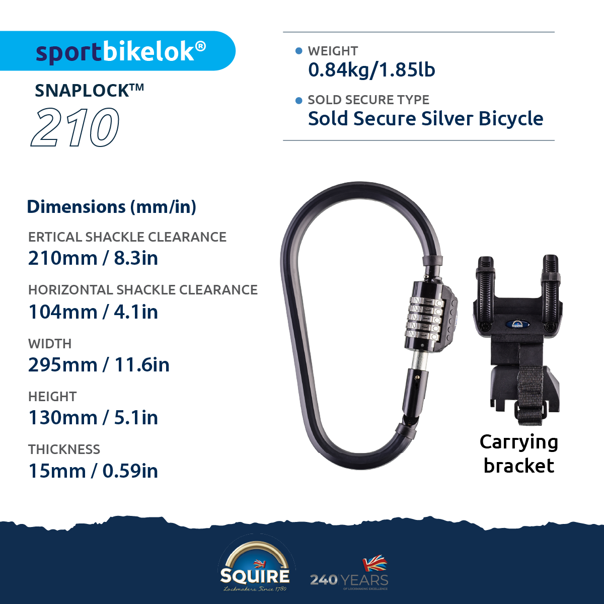 Bicycle padlock 2025