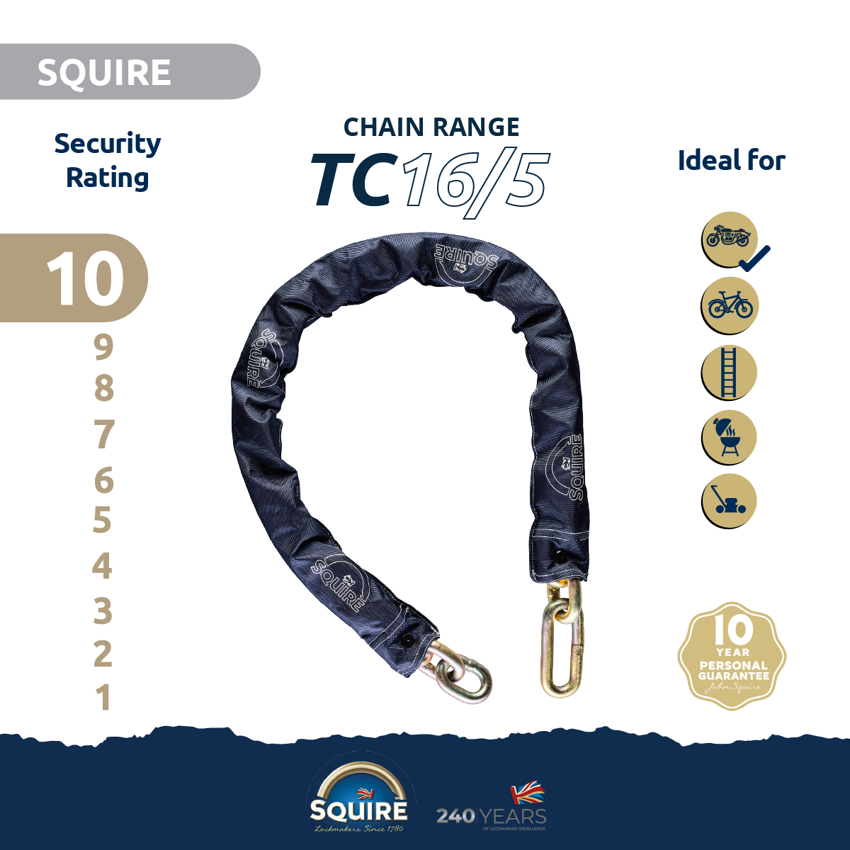 Hardened Alloy Steel Chain | TC16/5