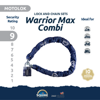 Thumbnail for Warrior Max Combination Padlock and Chain Set