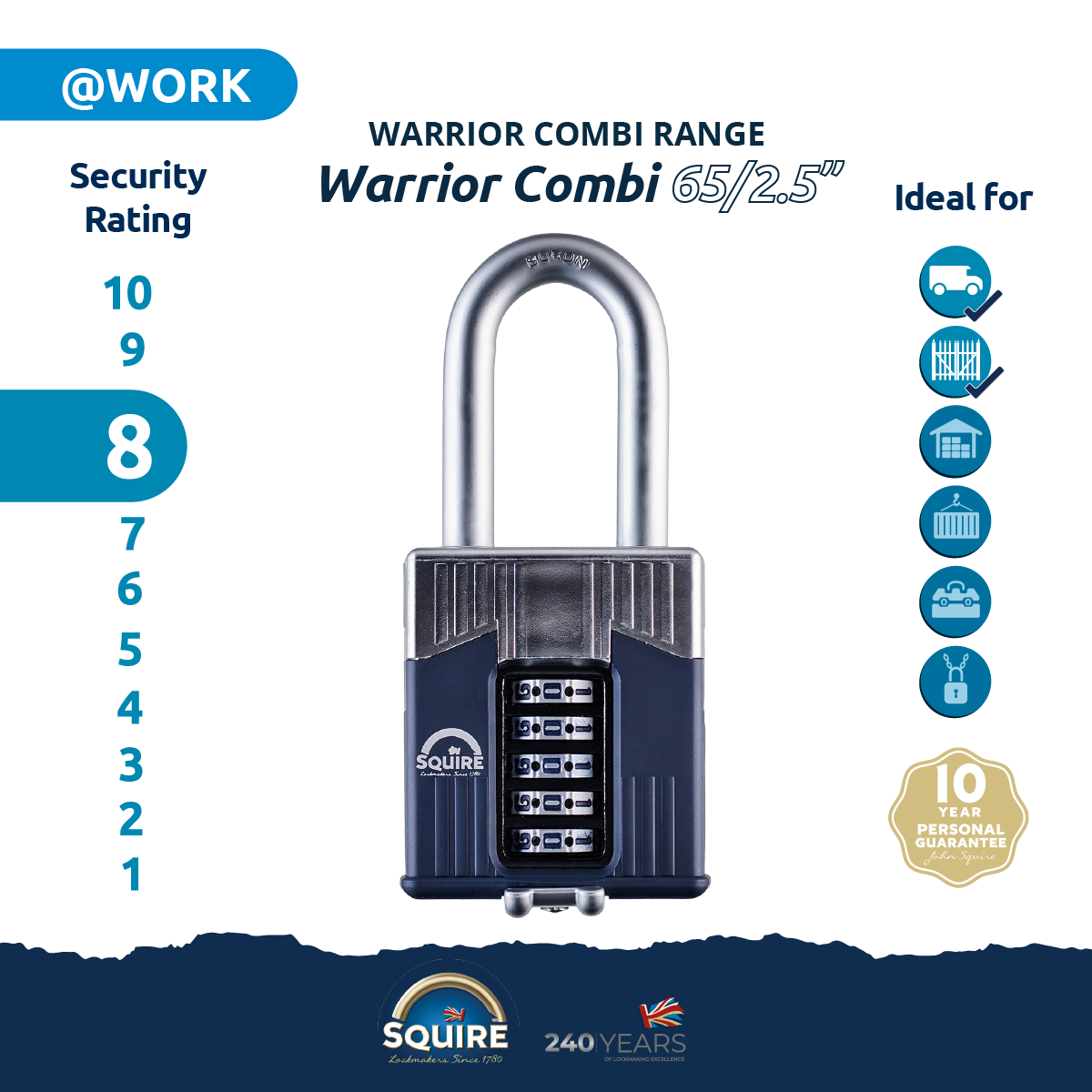 Warrior® Combi 65/2.5 Open Shackle