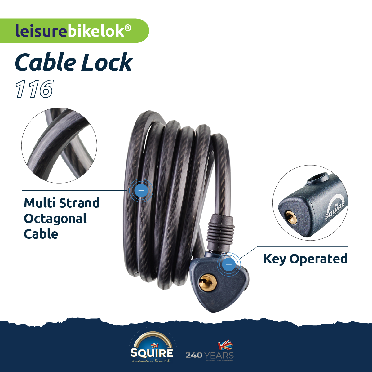 Squire Locks integrated Cable Lock product sheet 2