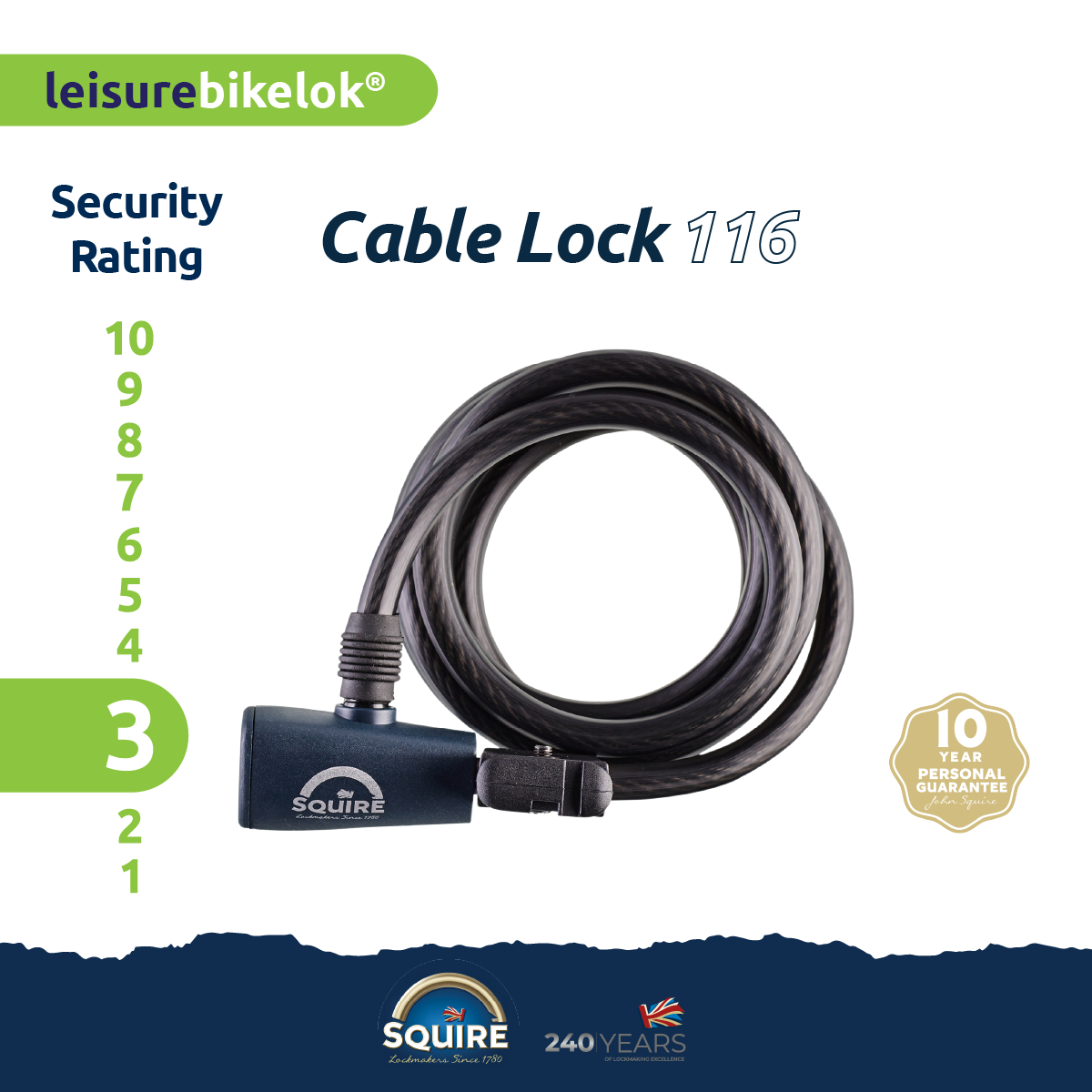 Squire Locks integrated Cable Lock product sheet 3