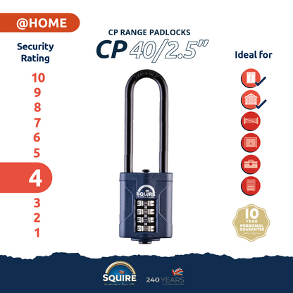Weathershield™ Combination Padlock | 4-Wheel | CP40/2.5