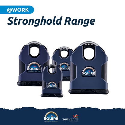 Stronghold Heavy Duty Closed Shackle Key Alike Padlock | Boron Steel | SS80CS-KA