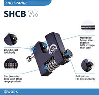 Thumbnail for SHCB75 Straight Shackle Boron Steel Combination Padlock