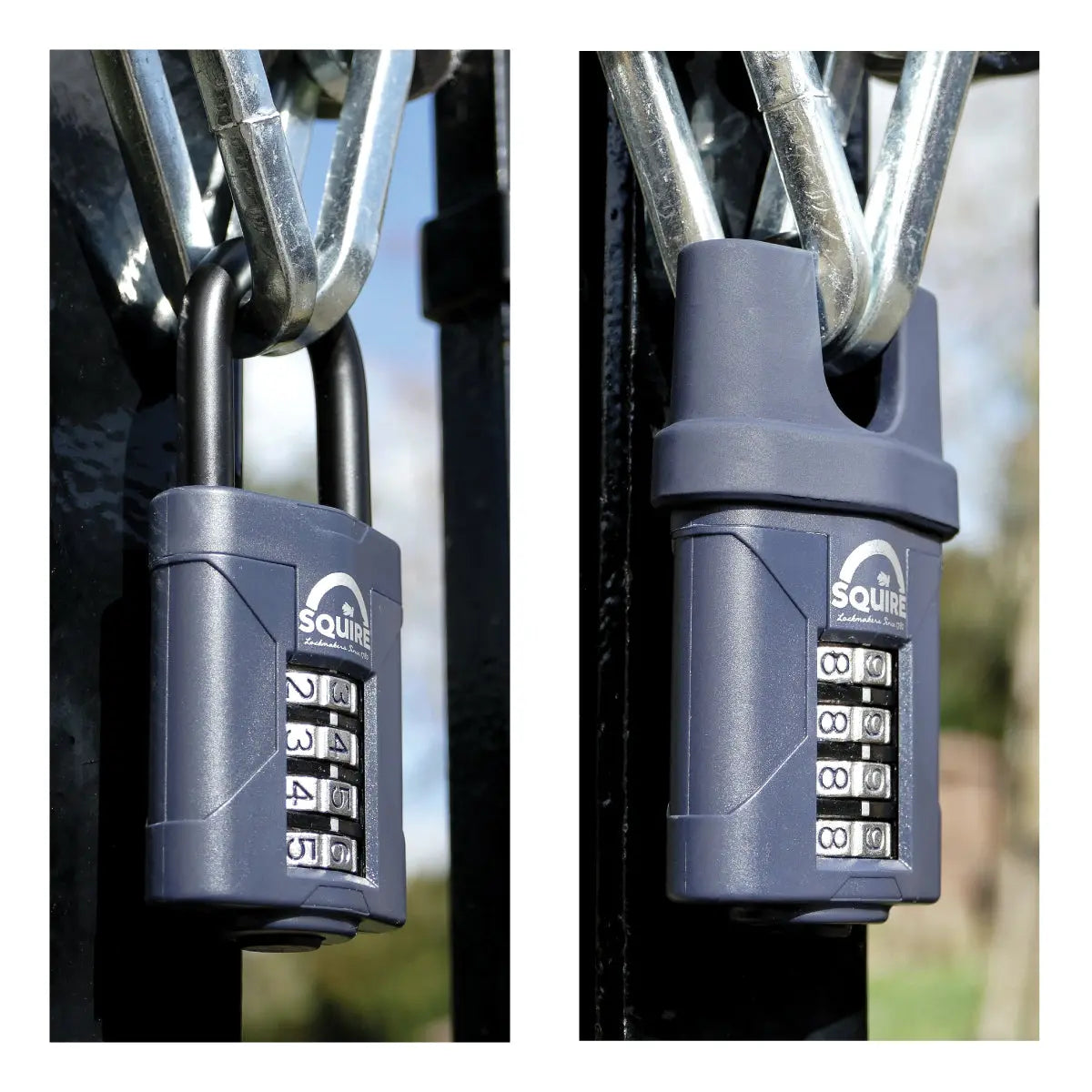 Squire Weathershield™ Combination Padlock Closed Shackle | 4-Wheel ...