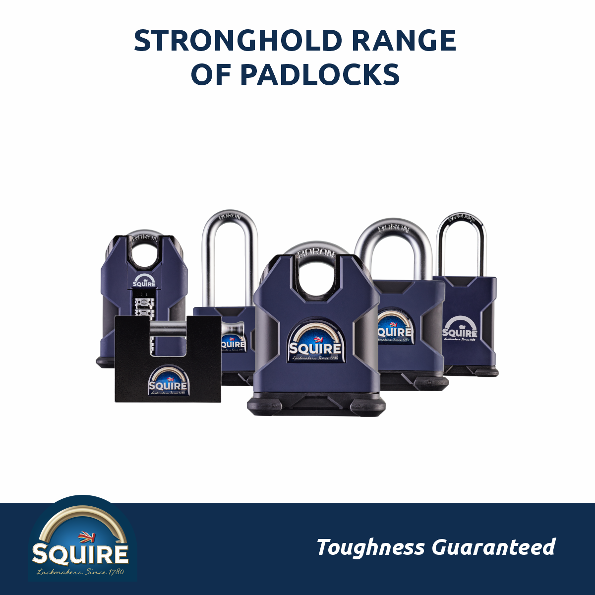 Stronghold Heavy Duty Open Shackle Padlock | Boron Steel | SS65S