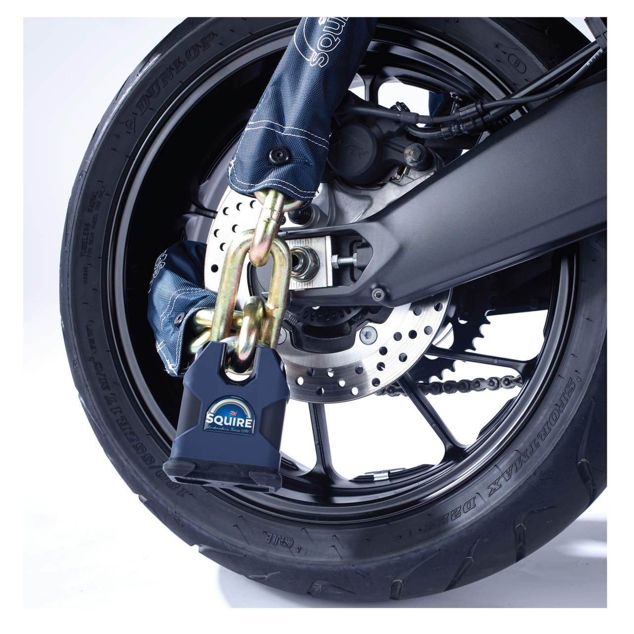 Squire best sale motorcycle locks