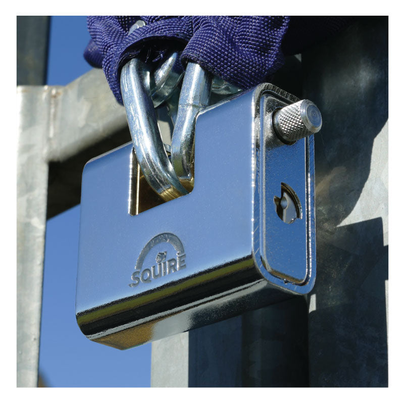 ASWL Armored Steel Padlock In Use